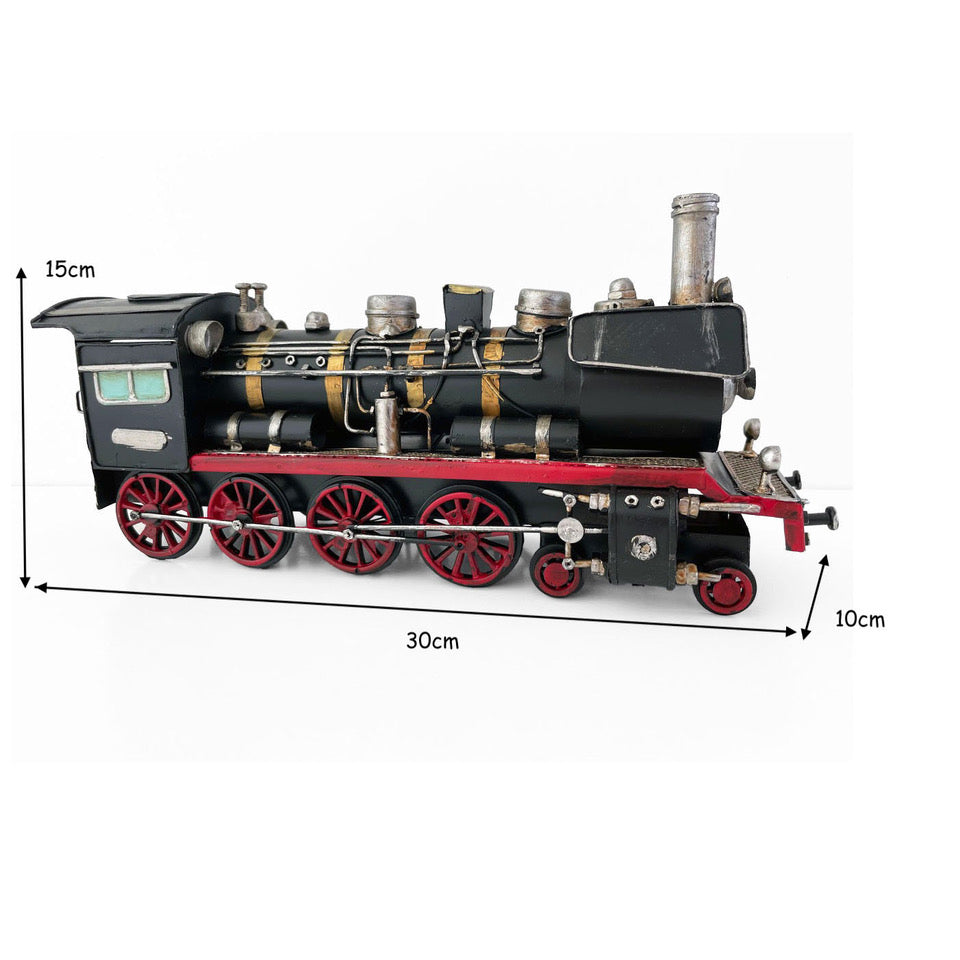 Locomotora Tren A Escala, Colección Decoración Vintage Metal