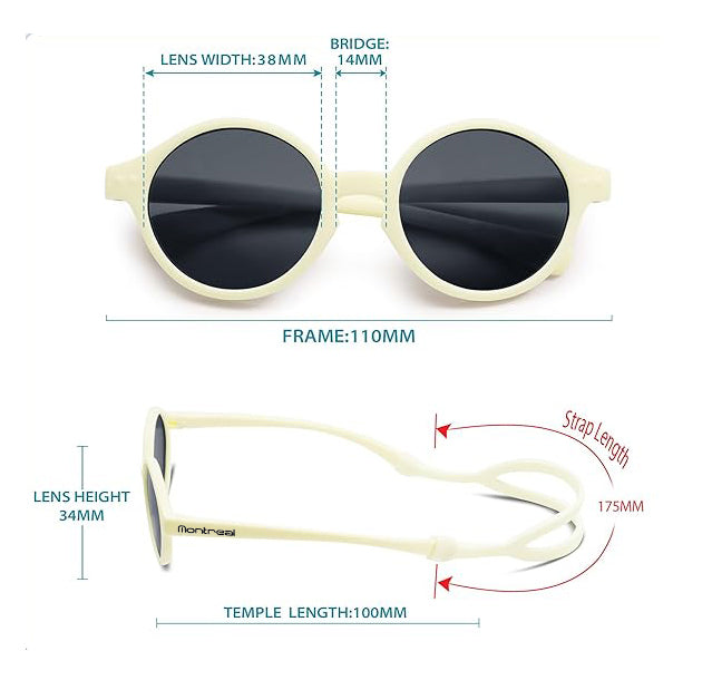 Lentes Sol Bebe De Meses Anteojos Gafas Cat3 Tpee Polarizado