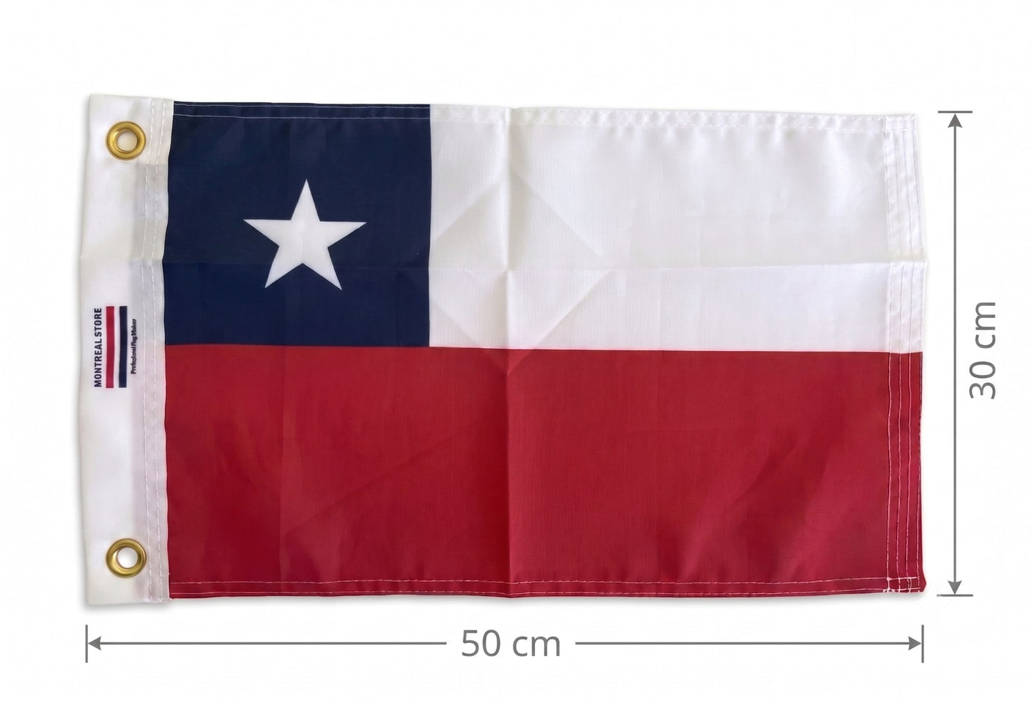Bandera Chile Reforzada Yate Velero Lancha Marino Nautica