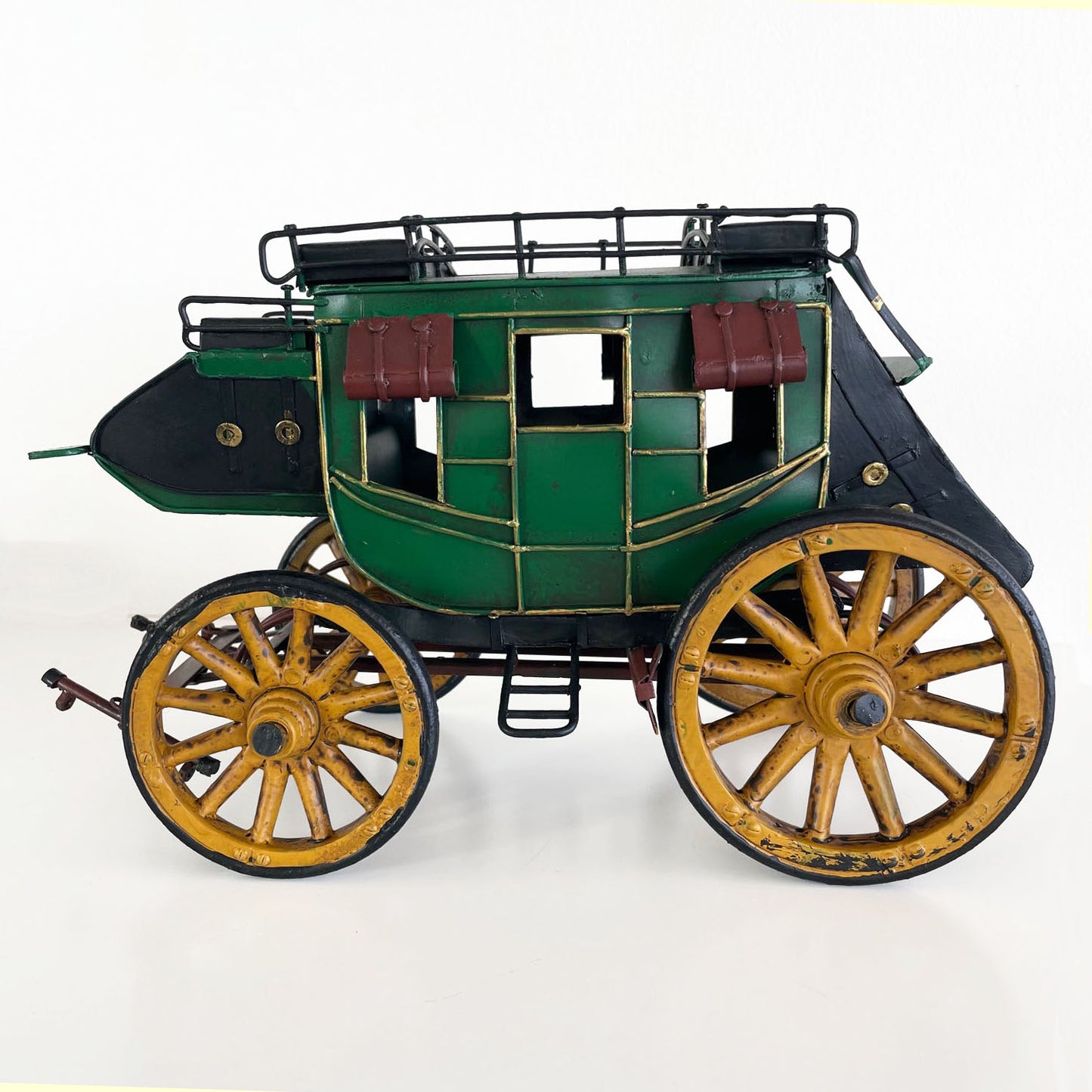 Diligencia Carreta Carruaje Decoración Vintage En Metal Wagon