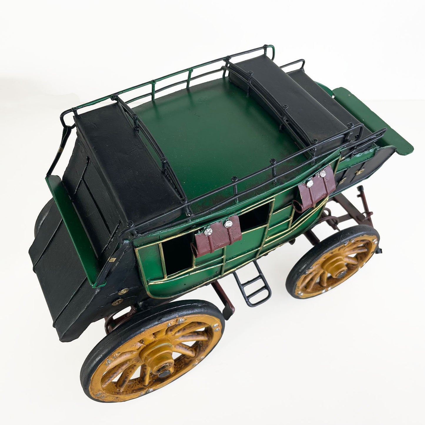 Diligencia Carreta Carruaje Decoración Vintage En Metal Wagon