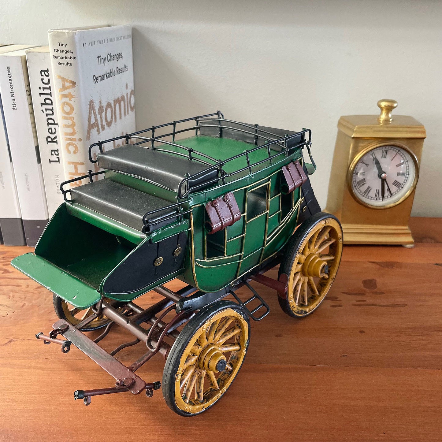 Diligencia Carreta Carruaje Decoración Vintage En Metal Wagon