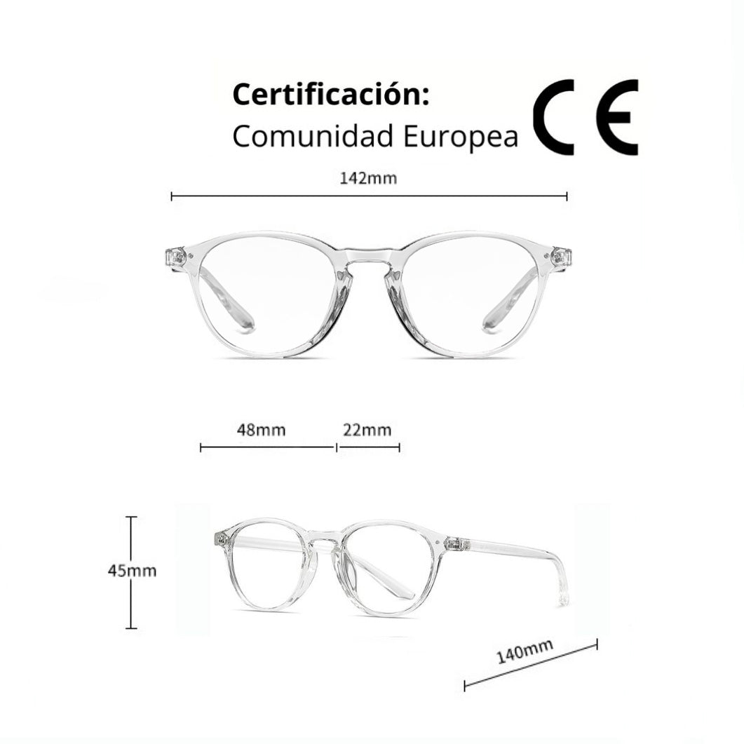 Lentes filtro luz azul, descanso pantallas diseño Hawaii.