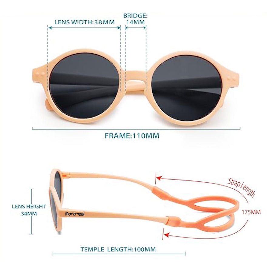 Lentes Sol Bebe De Meses Anteojos Gafas Cat3 Tpee Polarizado