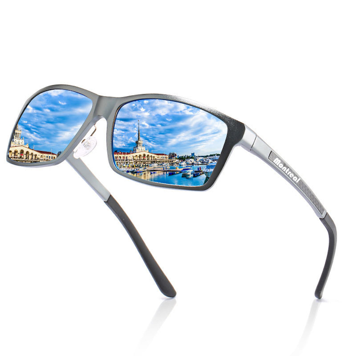 Lentes de sol, hombre filtro UV, polarizado, diseño Tahoe Grey.