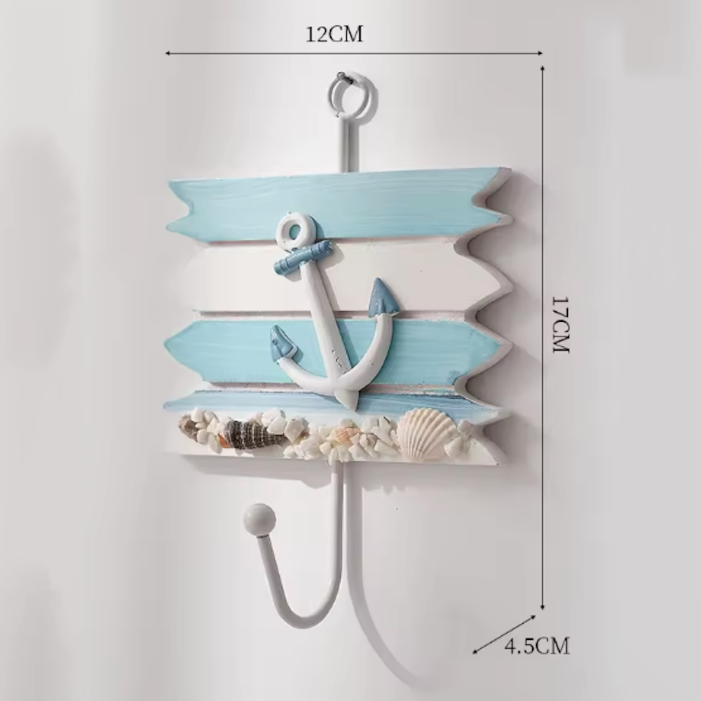 Decoración Náutica Perchero Percha De Diseño Marino Colgante