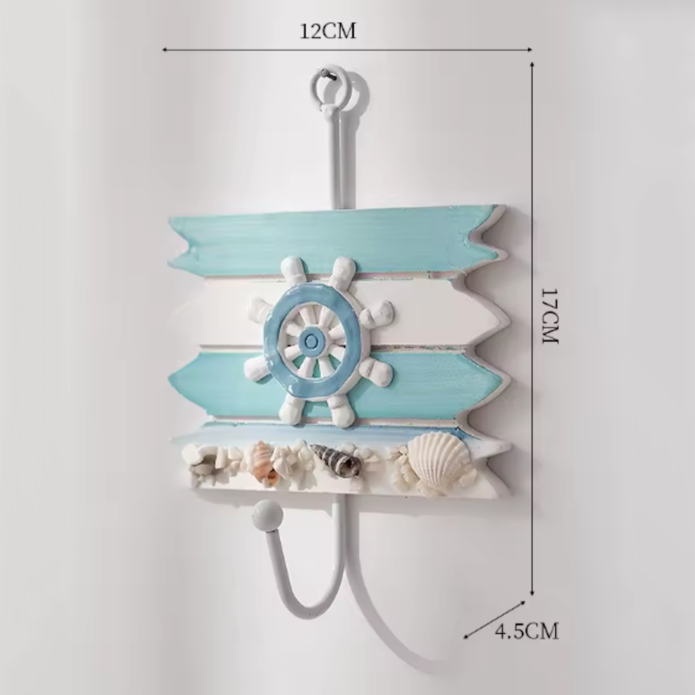 Decoración Náutica Perchero Percha De Diseño Marino Colgante