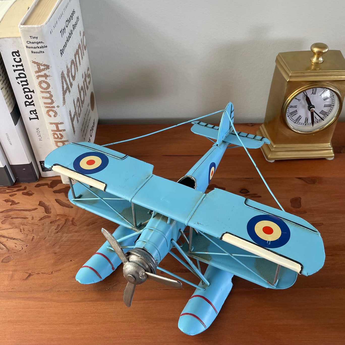Avión A Escala Hidroavión Colección Decoración Vintage