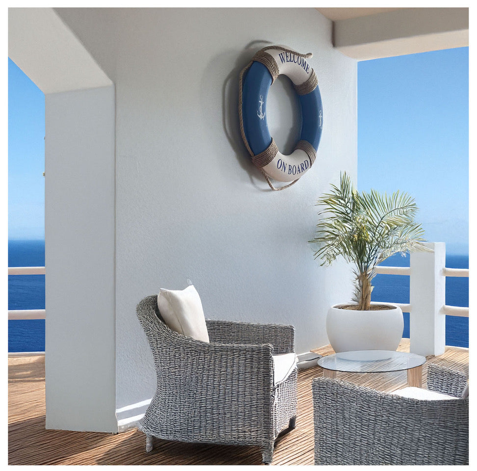 Decoración Náutica, Salvavidas Decorativo, Estilo Marino