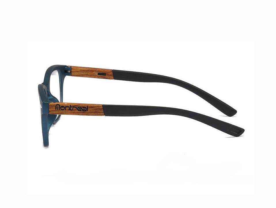 Lentes de lectura, con aumento, diseño Azul Madera.