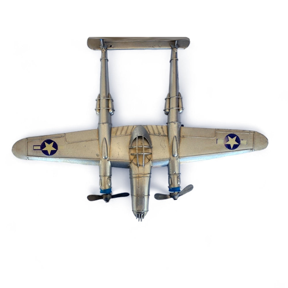 Avión A Escala, Lightning De Colección, Decoración Vintage