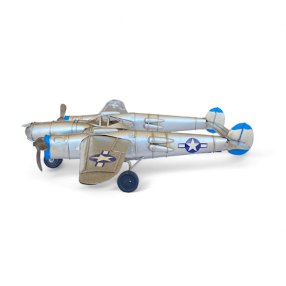 Avión A Escala, Lightning De Colección, Decoración Vintage