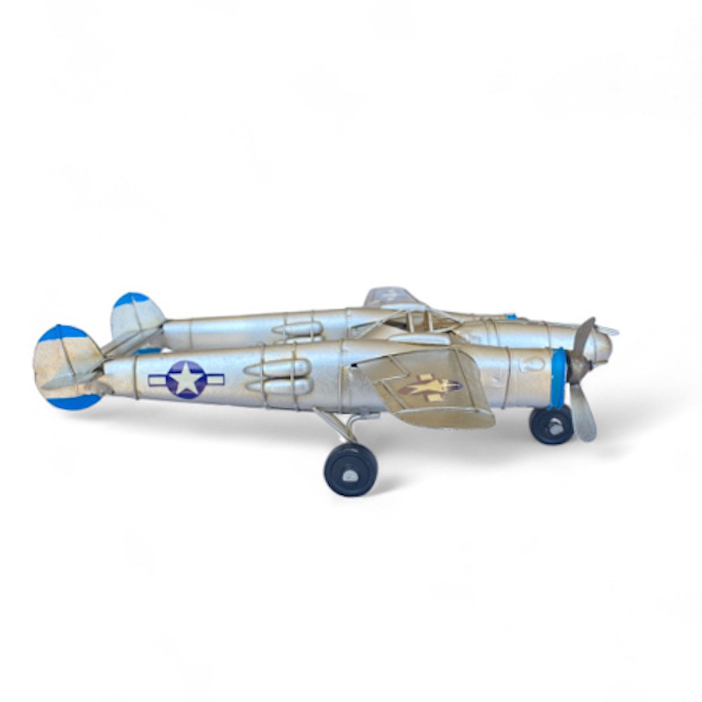 Avión A Escala, Lightning De Colección, Decoración Vintage