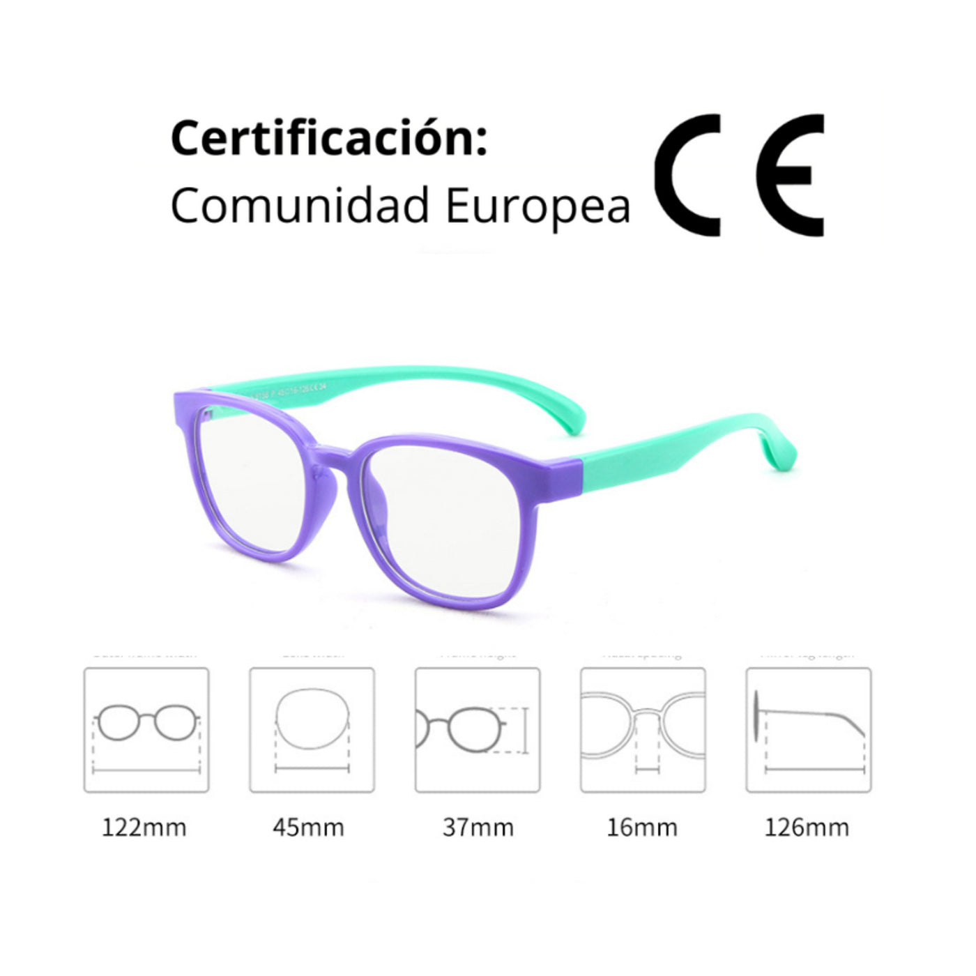 Lentes filtro luz azul, Niños, descanso pantallas Lily.