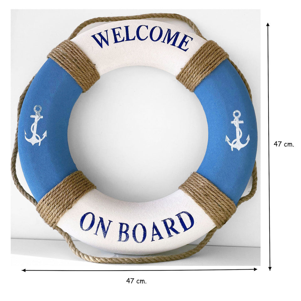 Decoración Náutica, Salvavidas Decorativo, Estilo Marino