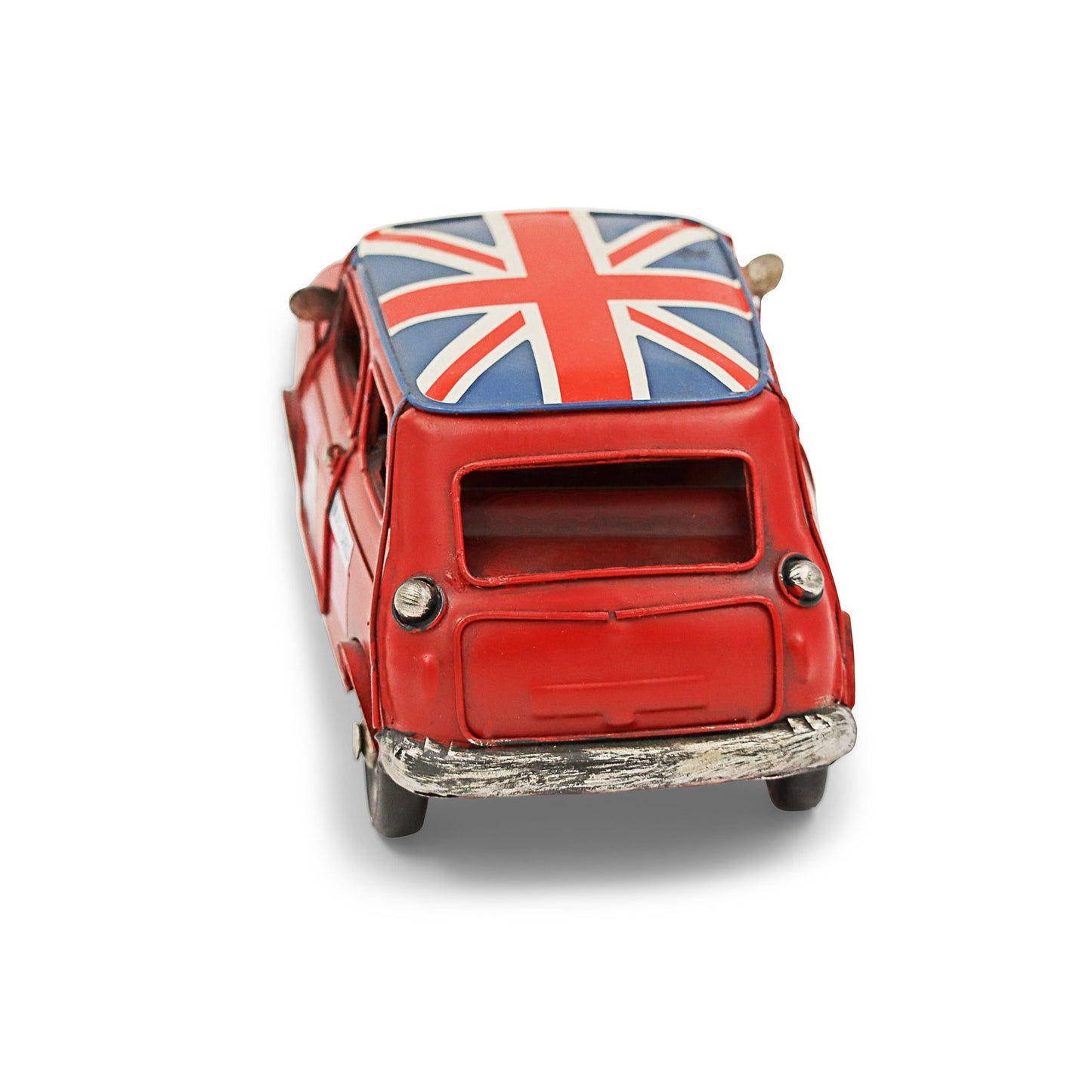 Auto A Escala, Mini Cooper Rojo, Decoración Vintage.