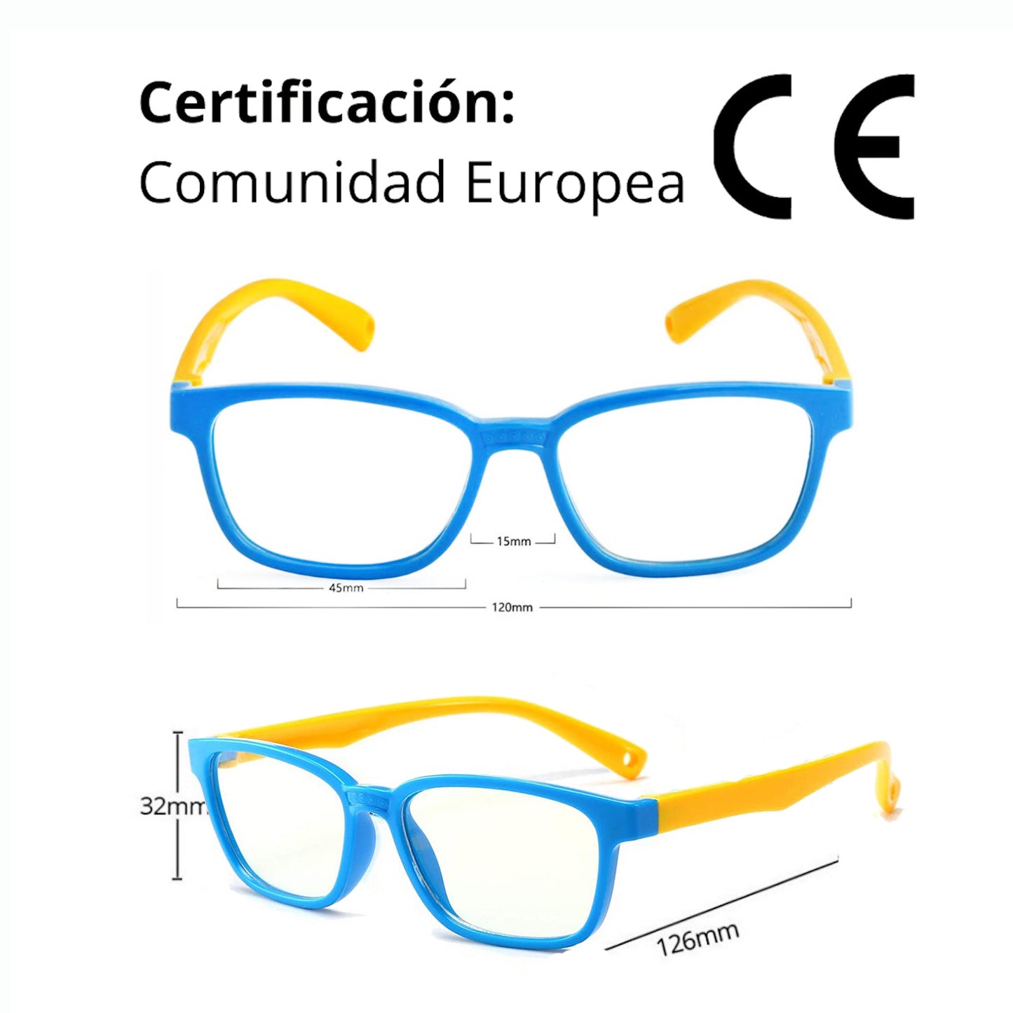 Lentes filtro luz azul, Niños, descanso pantallas Minion.