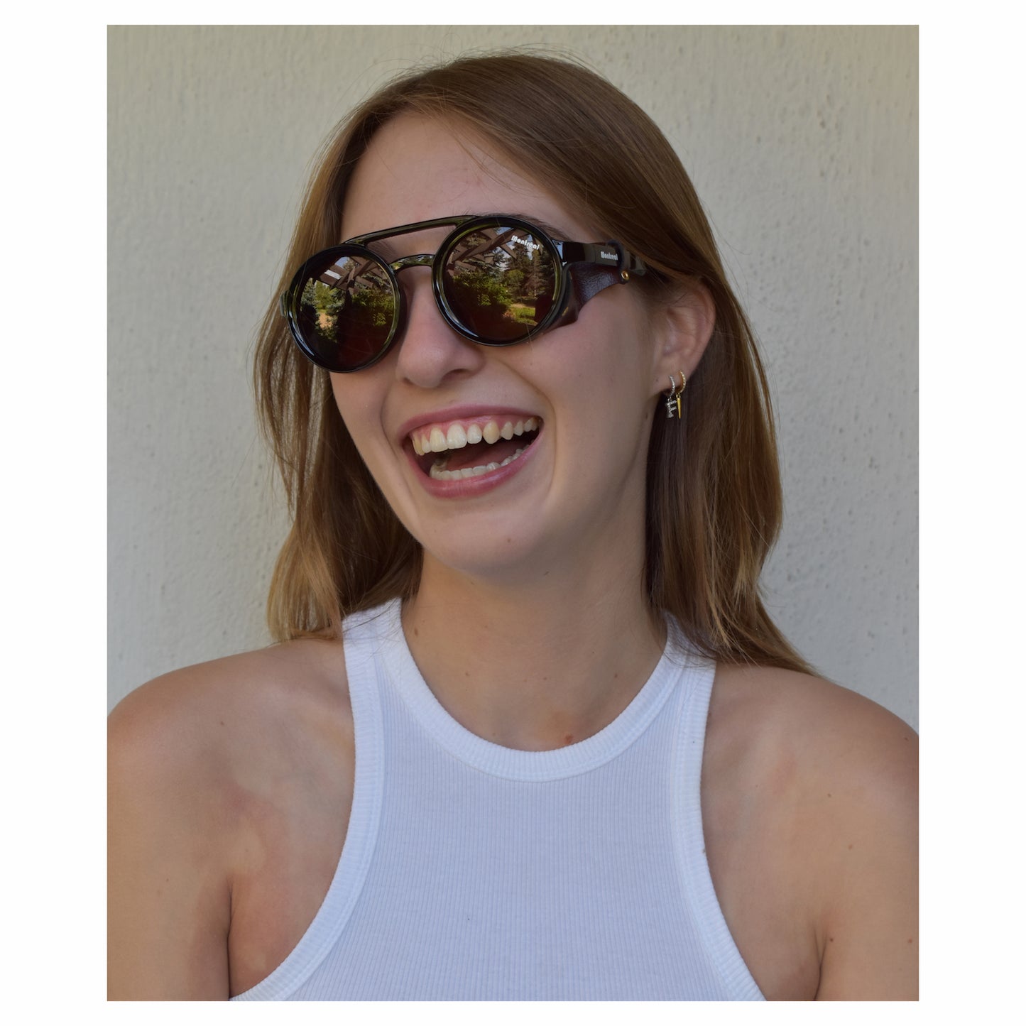 Lentes de sol unisex, filtro UV, diseño Montana café