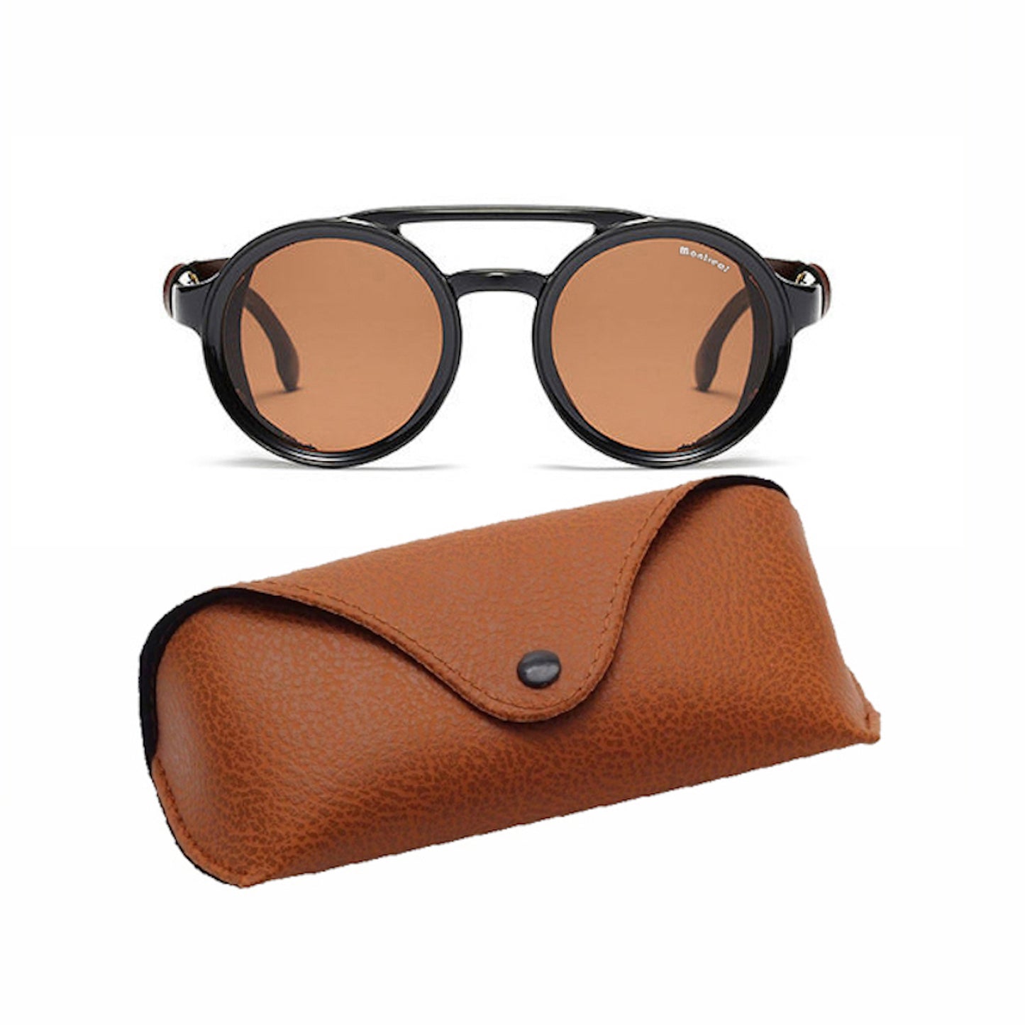 Lentes de sol unisex, filtro UV, diseño Montana café