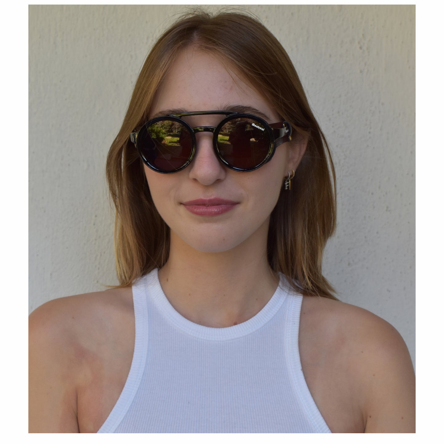 Lentes de sol unisex, filtro UV, diseño Montana café