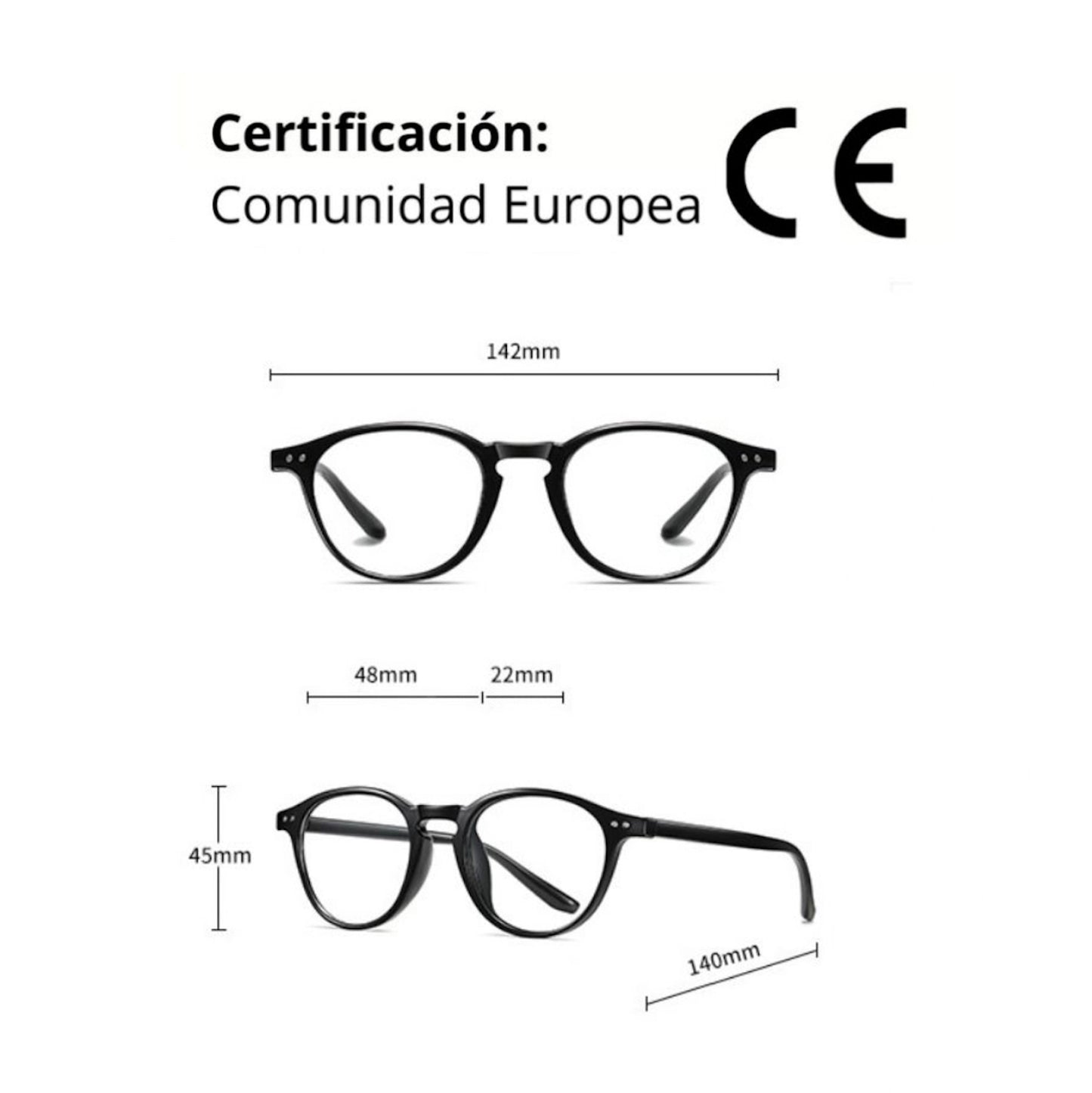 Lentes filtro luz azul, descanso pantallas diseño Boston.
