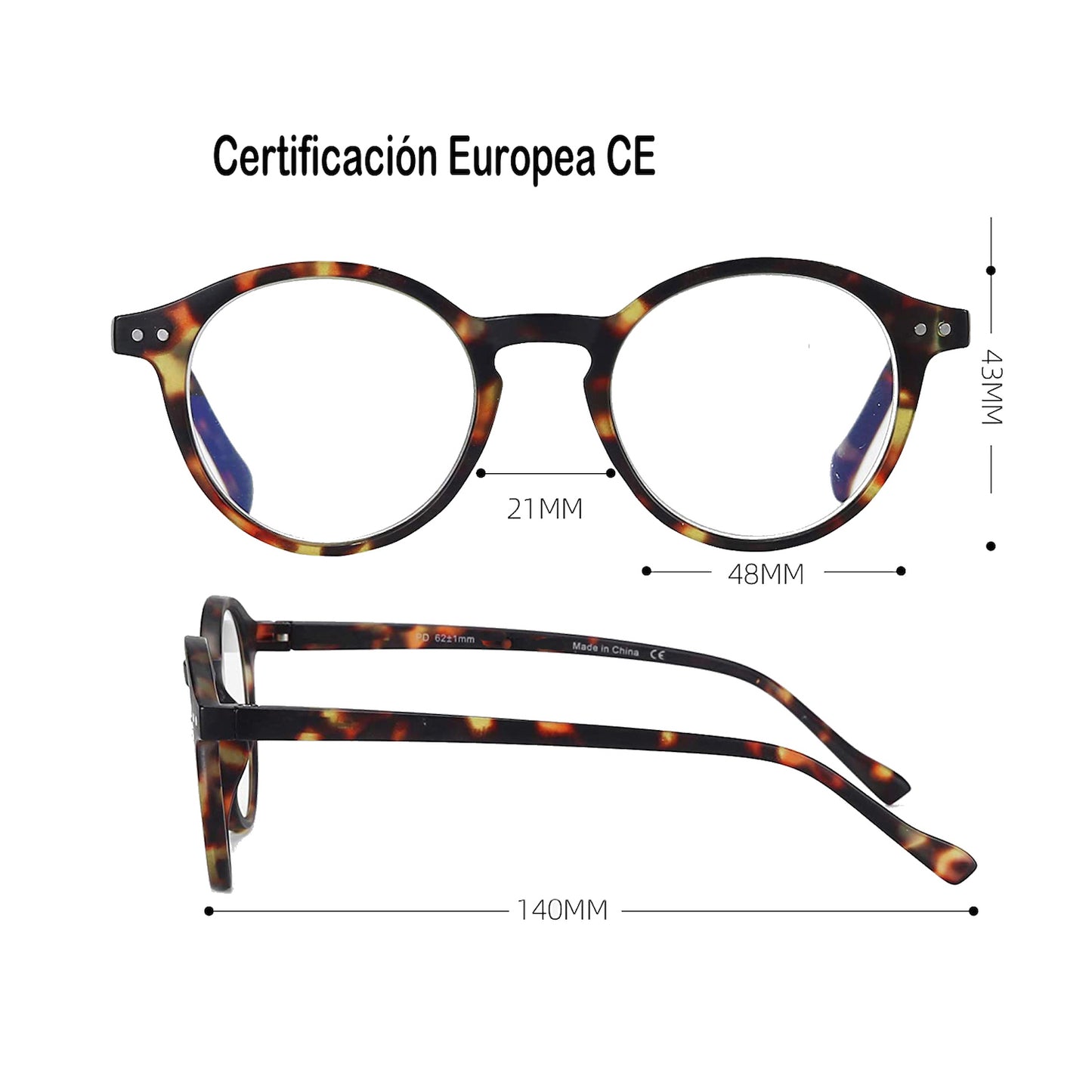 Lentes filtro luz azul, descanso pantallas diseño Sidney.