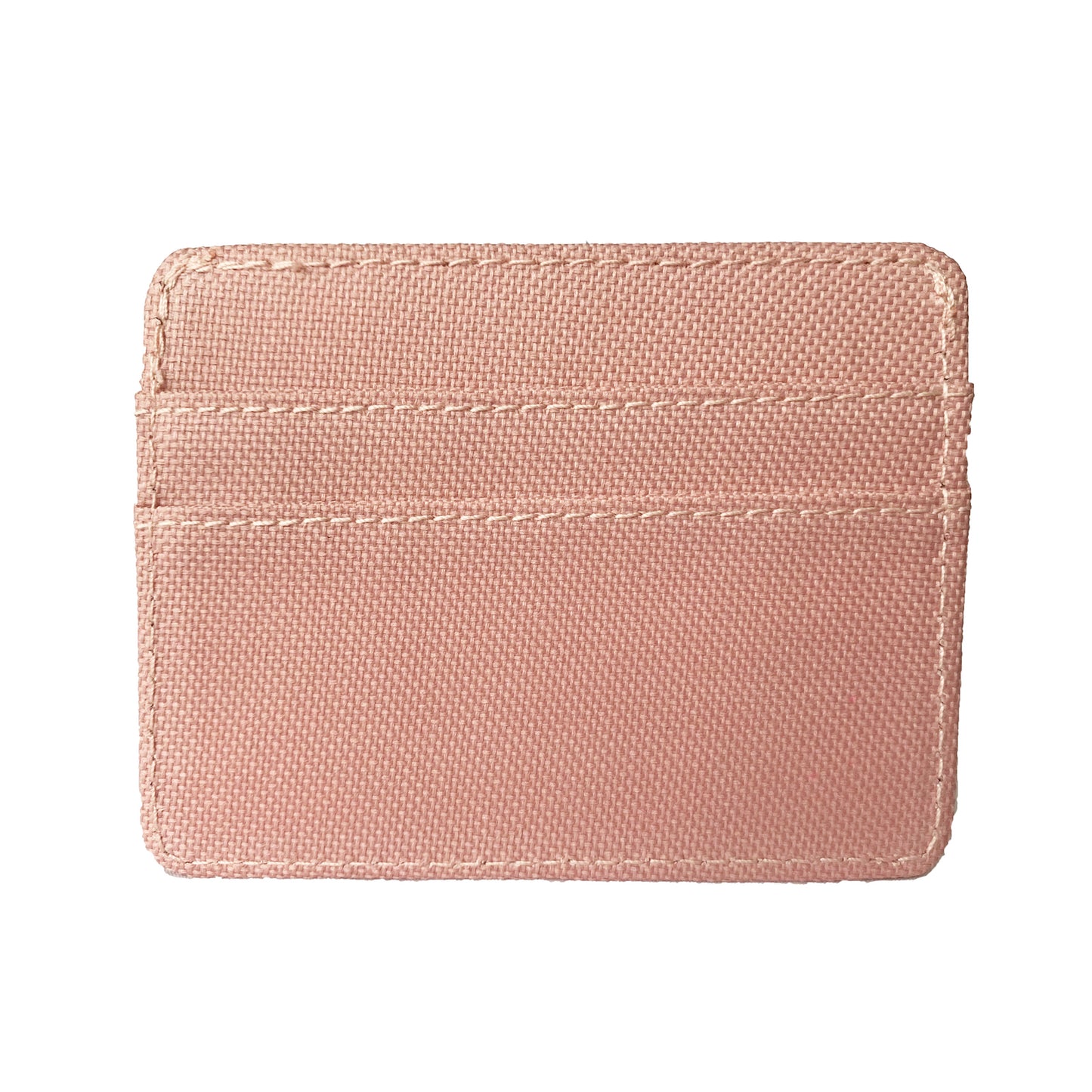 Tarjetero, Billetera, Estilo Casual, Lona Rosa.