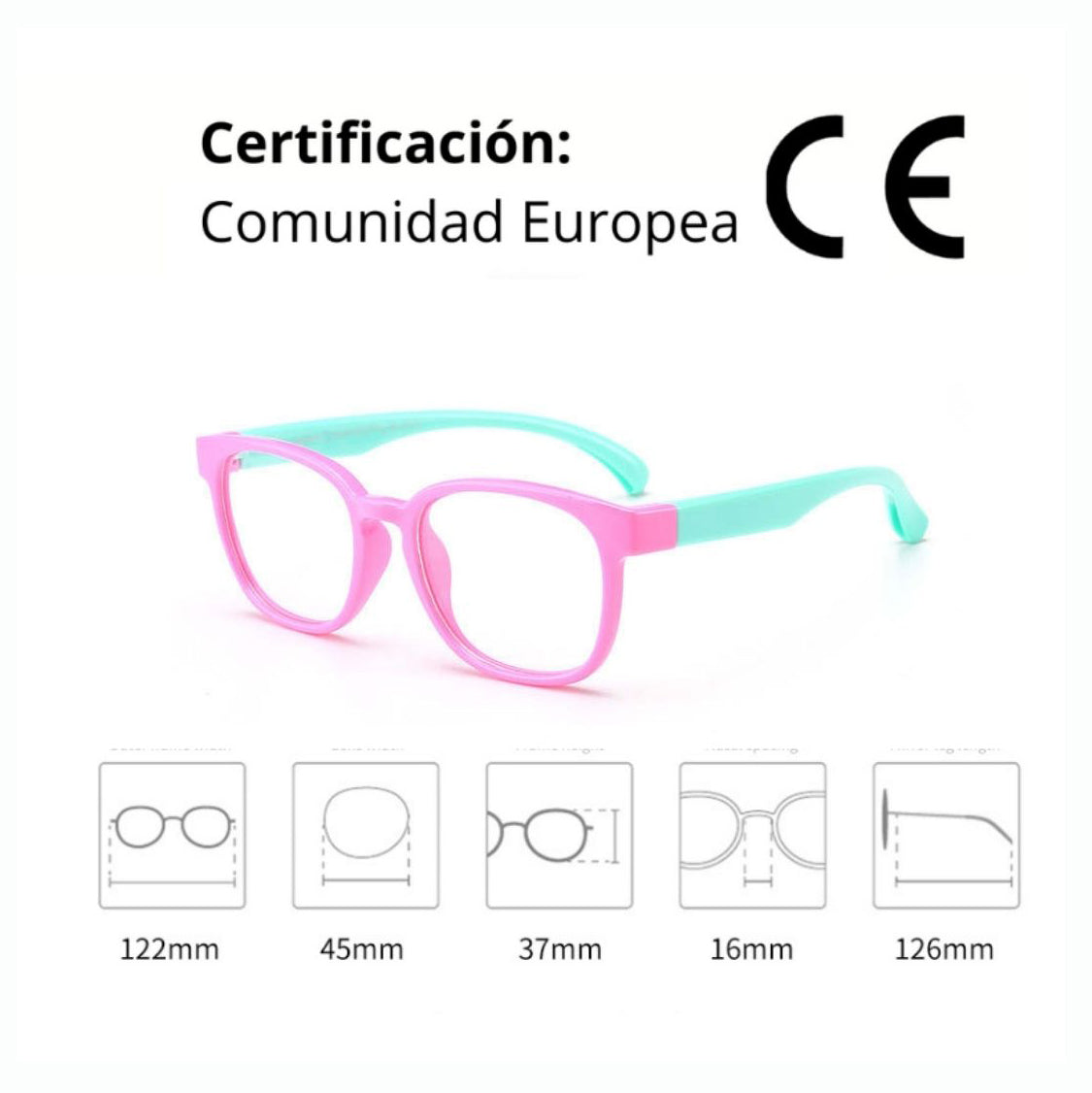 Lentes filtro luz azul, Niños, descanso pantallas Tinker.