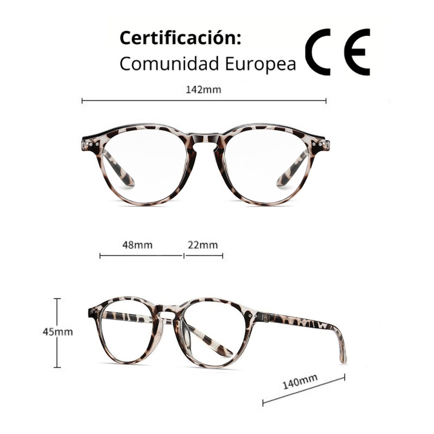 Lentes filtro luz azul, descanso pantallas diseño Tortoise.
