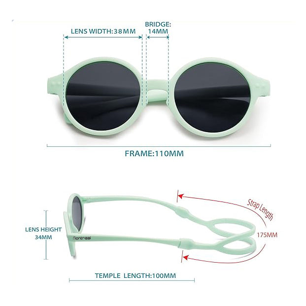 Lentes Sol Bebe De Meses Anteojos Gafas Cat3 Tpee Polarizado