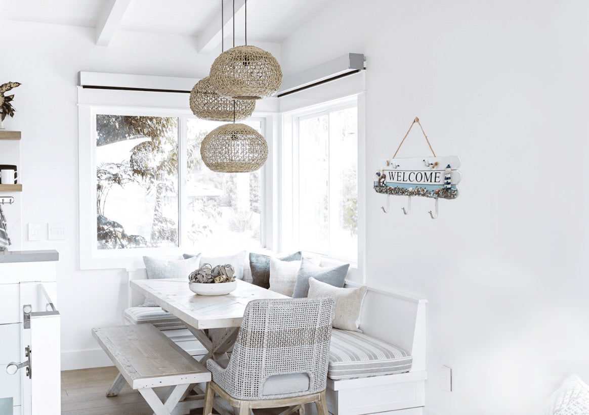 Decoración náutica, perchero, diseño marino.
