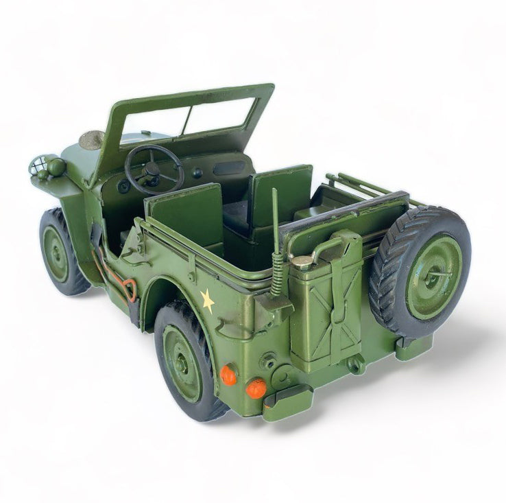Jeep Willy's A Escala Colección Decoración Vintage En Fierro