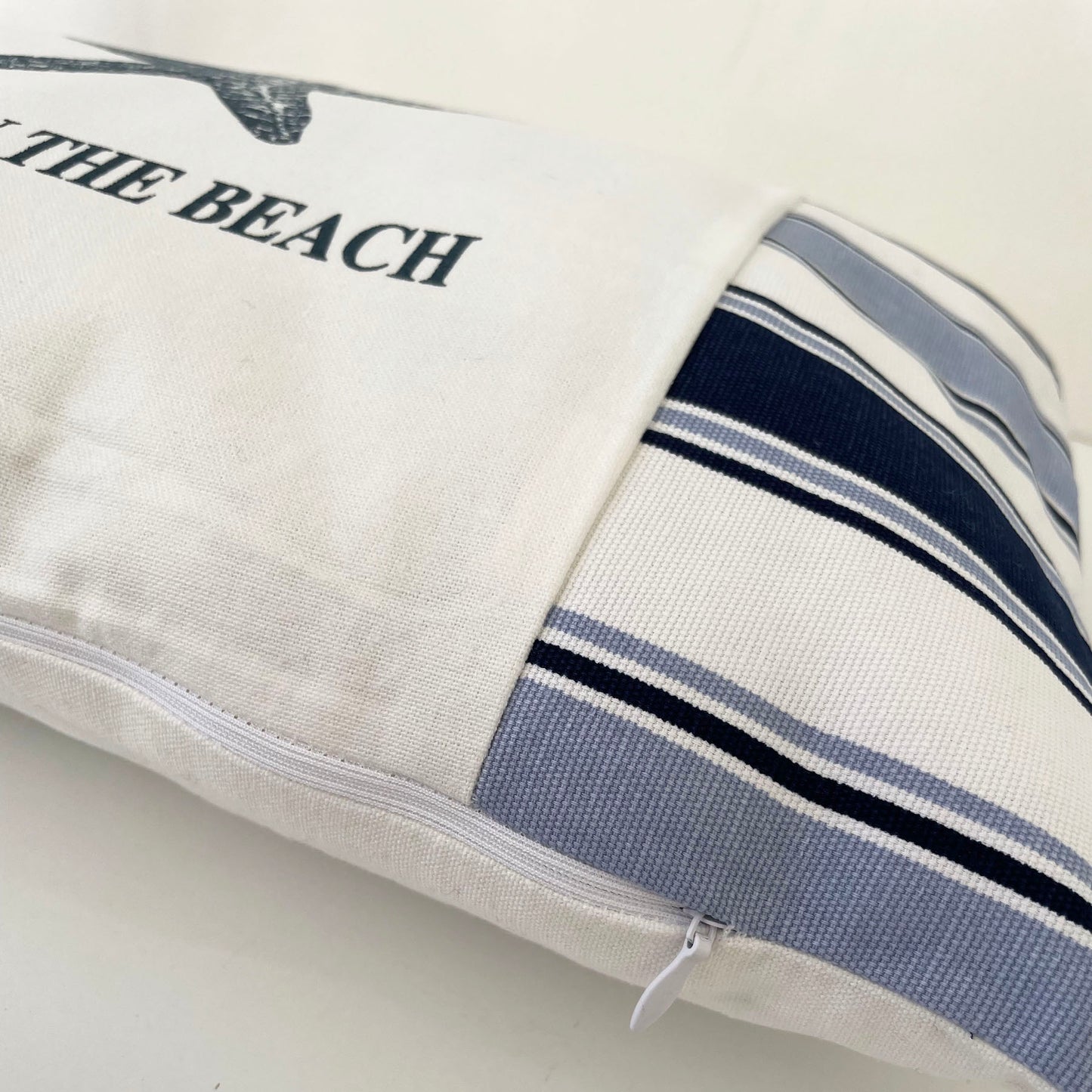 Cojín decorativo, diseño Náutico, Estilo Marino, Playa, Navy