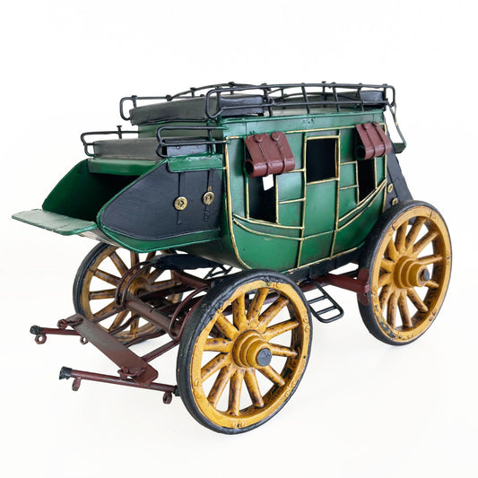 Diligencia Carreta Carruaje Decoración Vintage En Metal Wagon