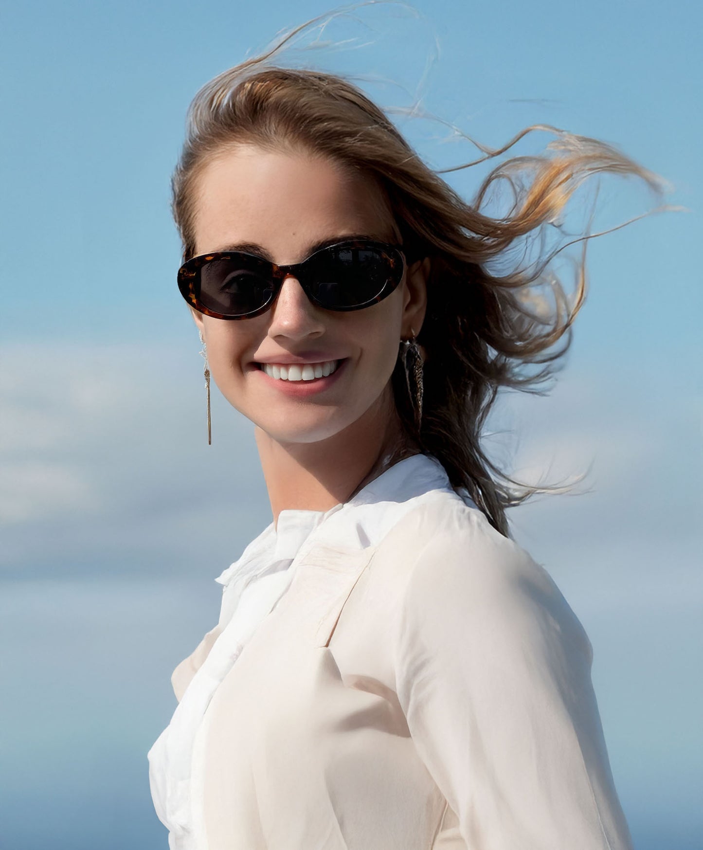 Lentes Sol Mujer Diseño Agatado Filtro Uv Original Charlotte