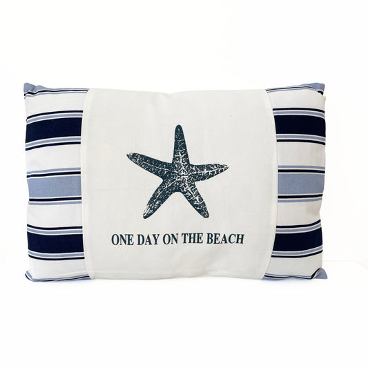 Cojín decorativo, diseño Náutico, Estilo Marino, Playa, Navy