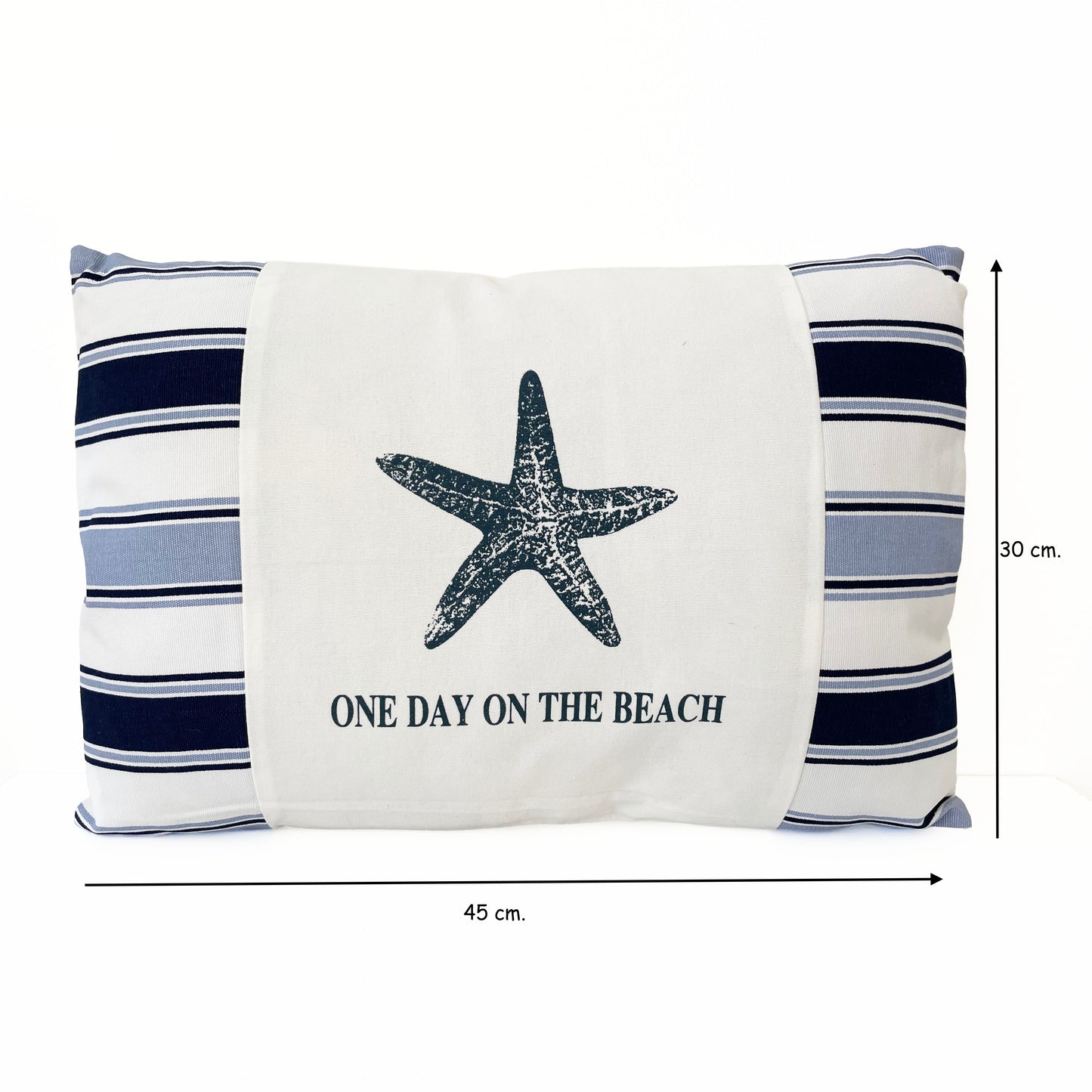 Cojín decorativo, diseño Náutico, Estilo Marino, Playa, Navy