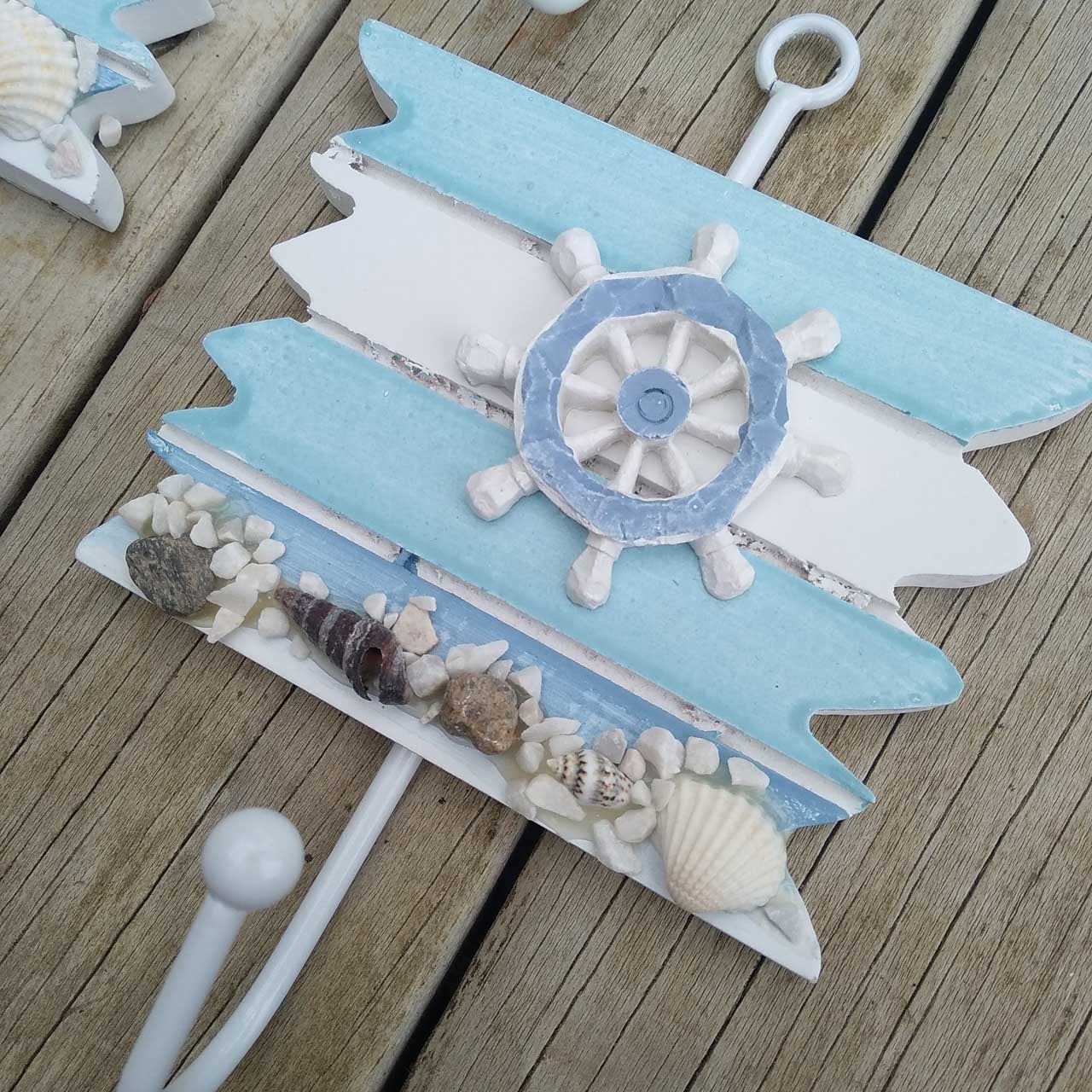 Decoración Náutica Perchero Percha De Diseño Marino Colgante