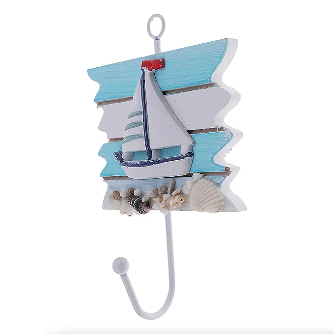 Decoración Náutica Perchero Percha De Diseño Marino Colgante