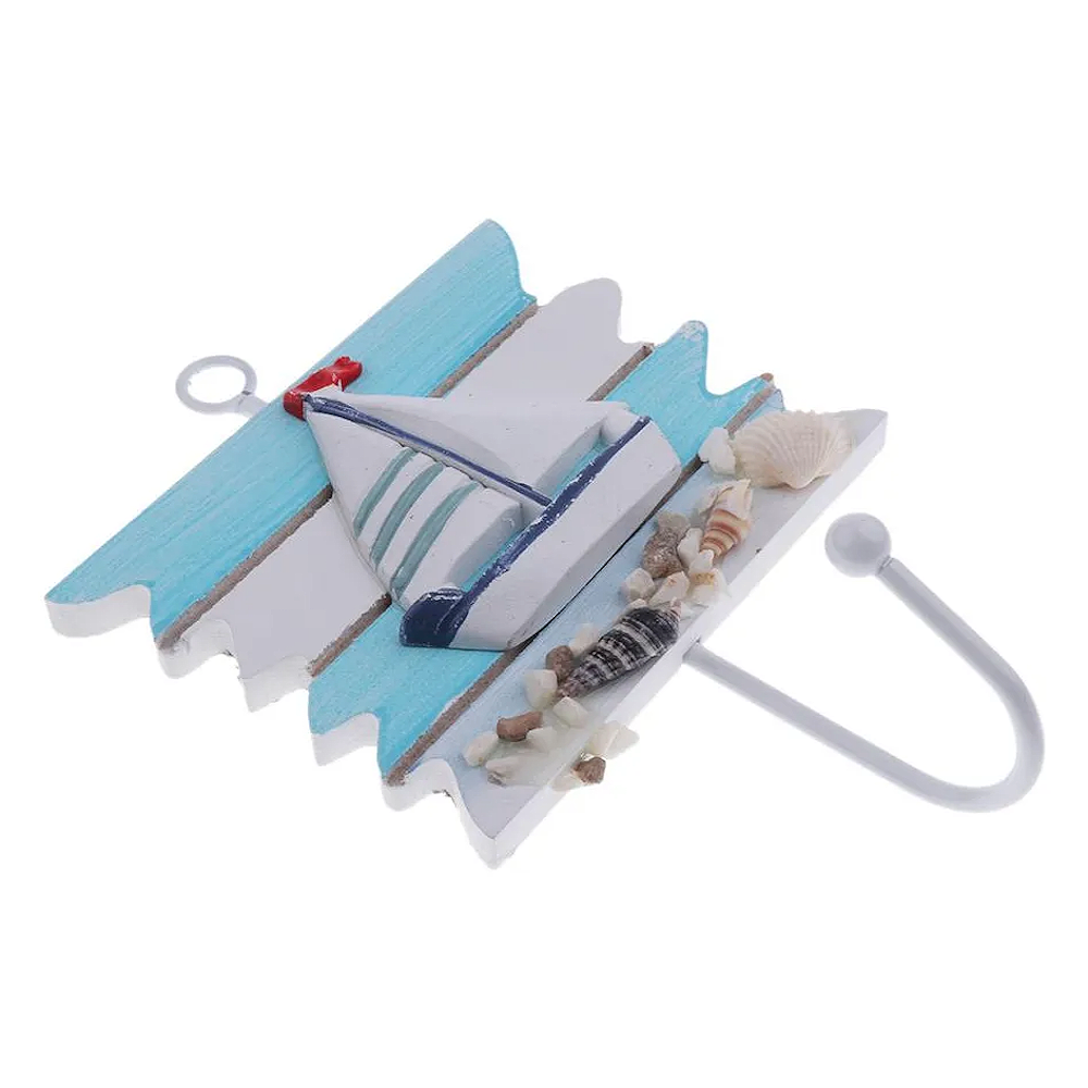 Decoración Náutica Perchero Percha De Diseño Marino Colgante