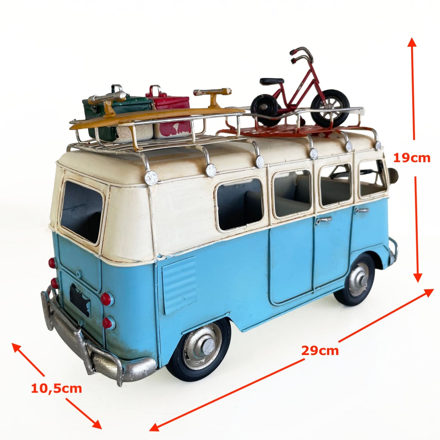 Kombi A Escala, Decoración Vintage en Fierro