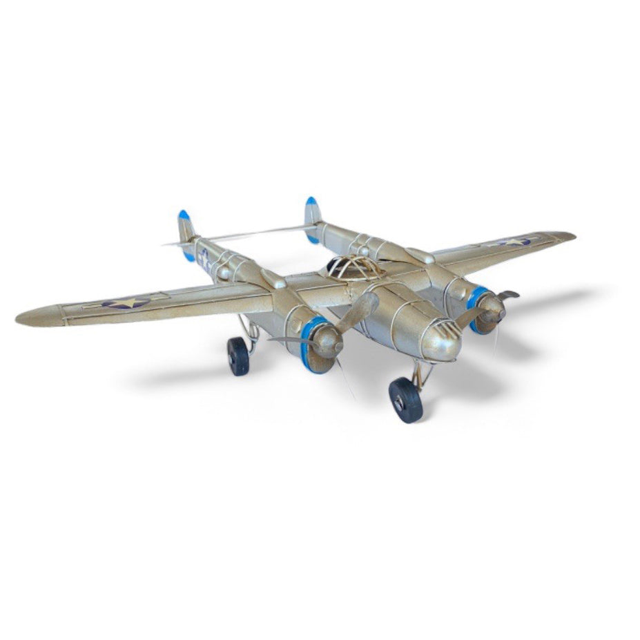Avión A Escala, Lightning De Colección, Decoración Vintage