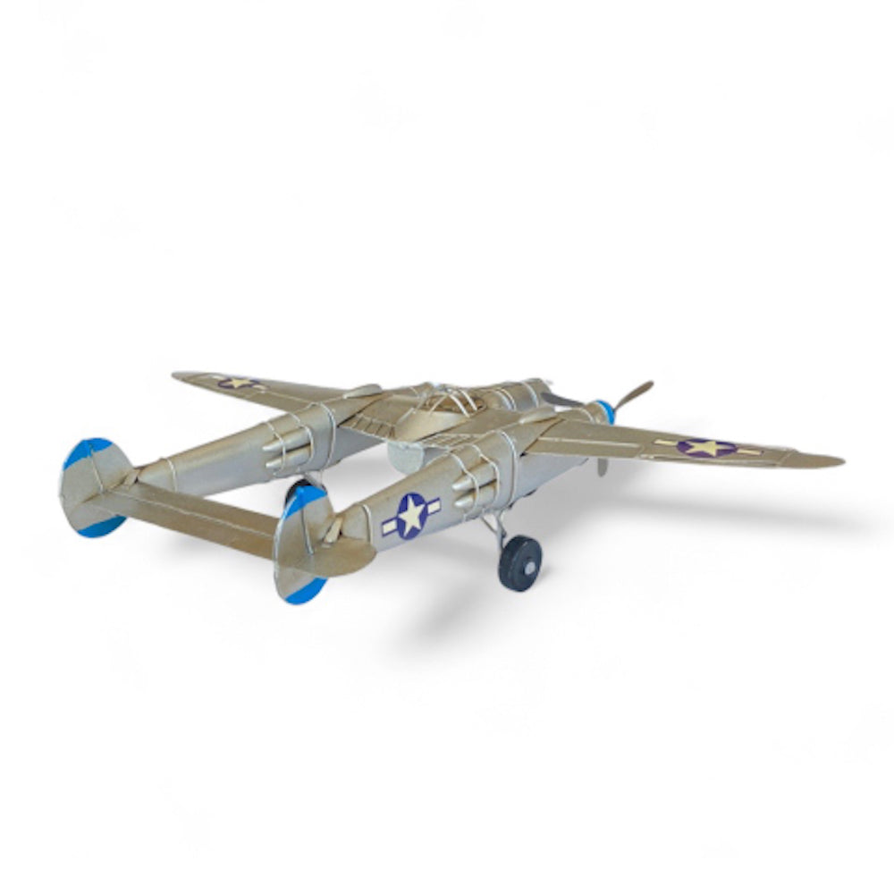 Avión A Escala, Lightning De Colección, Decoración Vintage