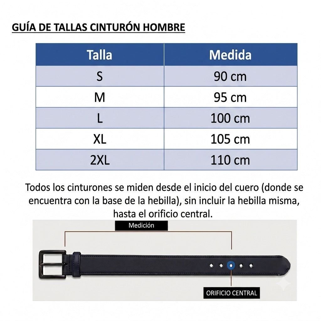Cinturón Hombre Cuero Natural Bordado Correa Cinto Vaquero