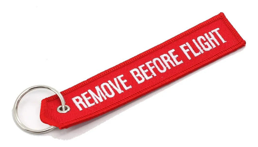 Llavero Bordado Remove Before Flight remover antes del vuelo regalo accesorios hombre mujer