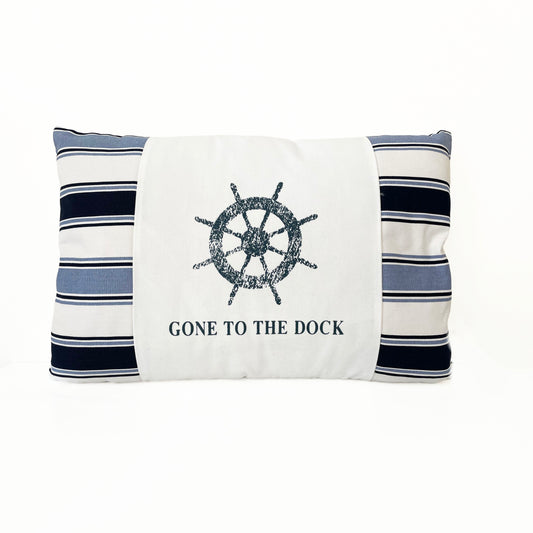 Cojín decorativo, diseño Náutico, Estilo Marino, Playa, Navy