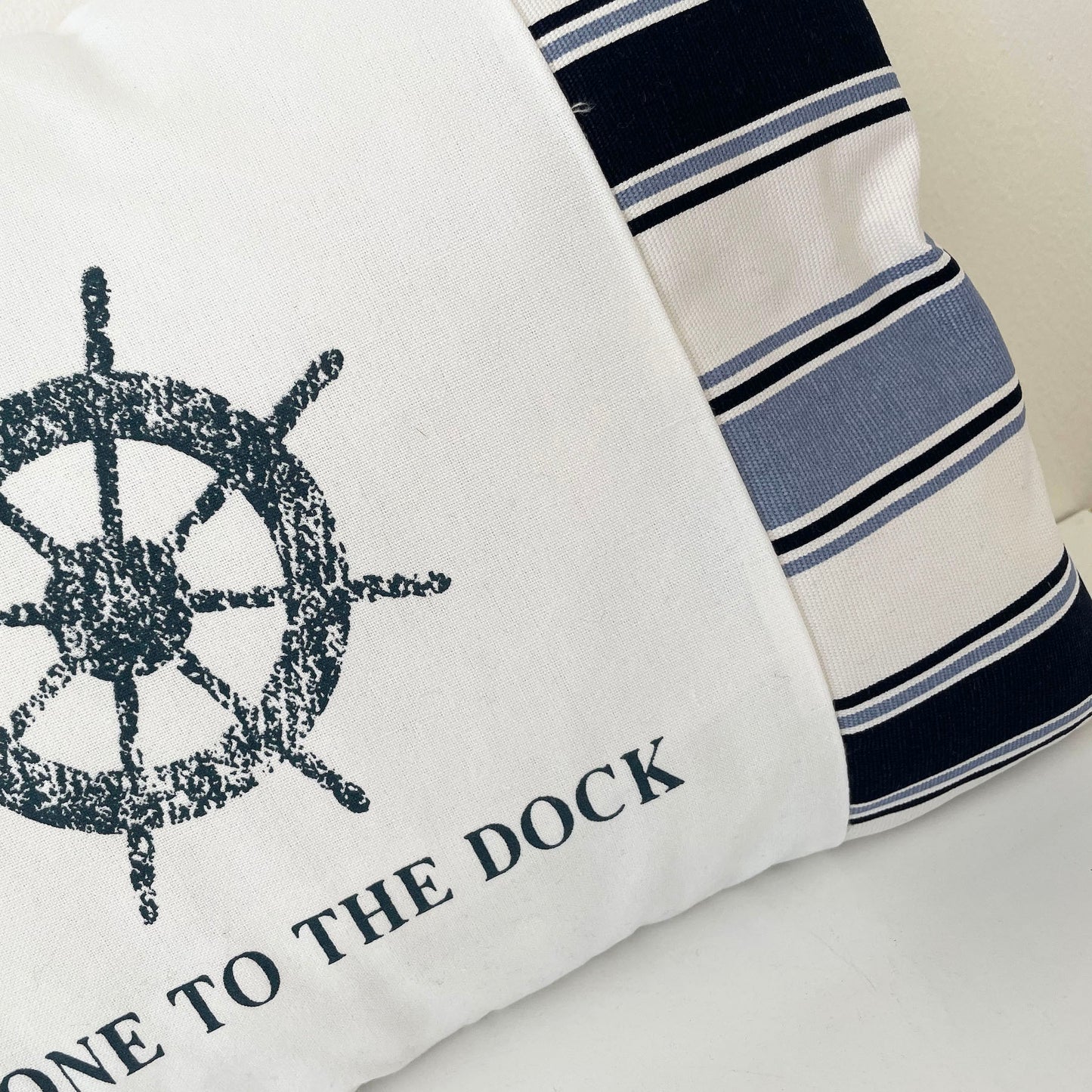 Cojín decorativo, diseño Náutico, Estilo Marino, Playa, Navy
