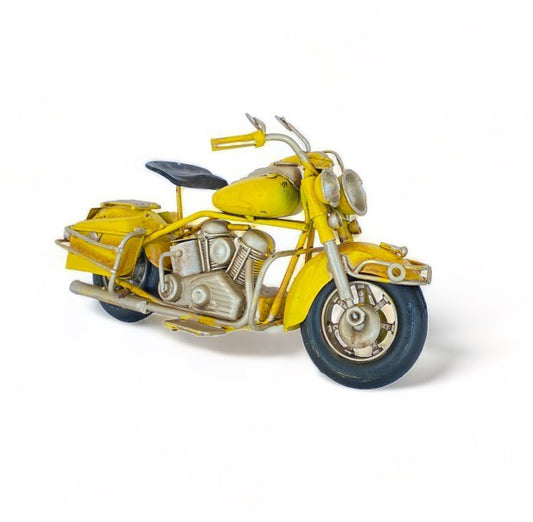 Moto A Escala Tipo Harley, Decoración Vintage En Fierro