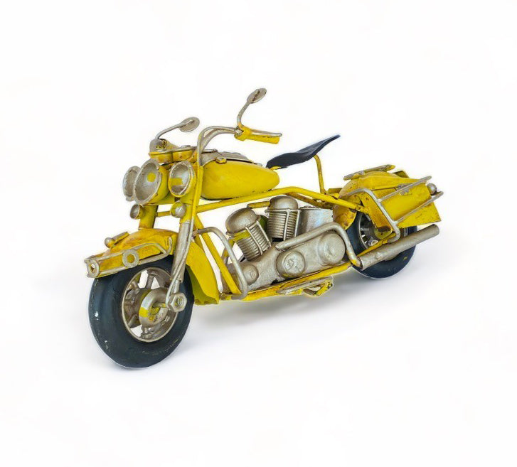 Moto A Escala Tipo Harley, Decoración Vintage En Fierro