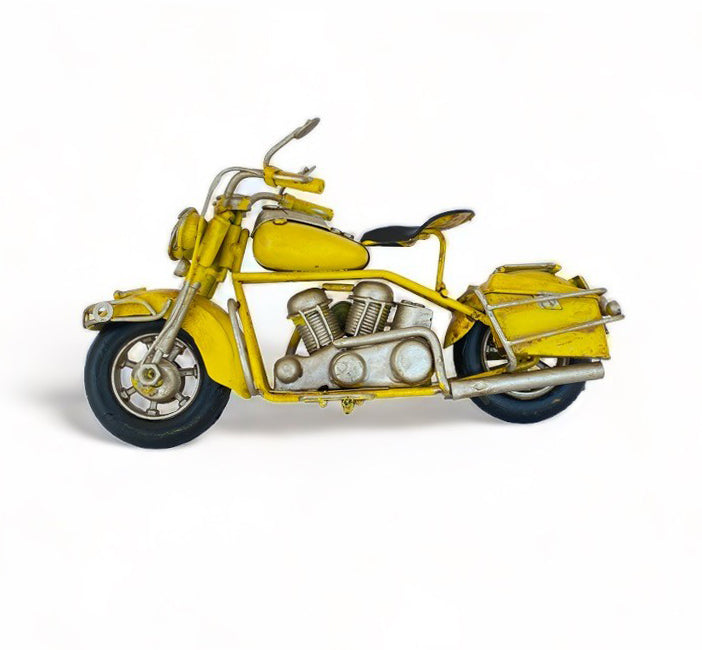 Moto A Escala Tipo Harley, Decoración Vintage En Fierro